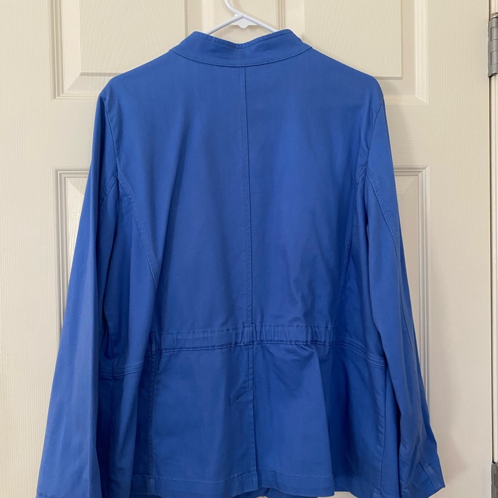 Talbots Blue Blazer Structured Jacket - image 2